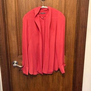 Alexander McQueen Silk Blouse with attached scarf